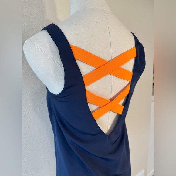 NWOT ASOS Women’s Tank Top, Navy/Orange, SIZE: 4 - Picture 5 of 12